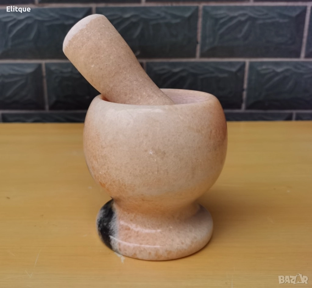 Каменно хаванче за стриване на чесън, снимка 1