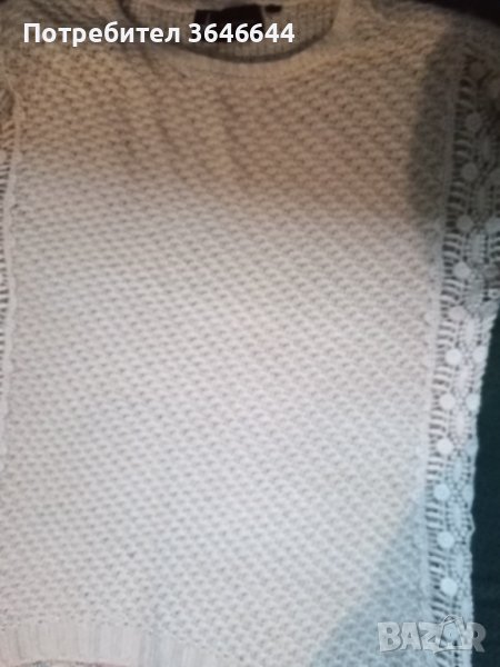 Плетена блуза и яка поло, снимка 1