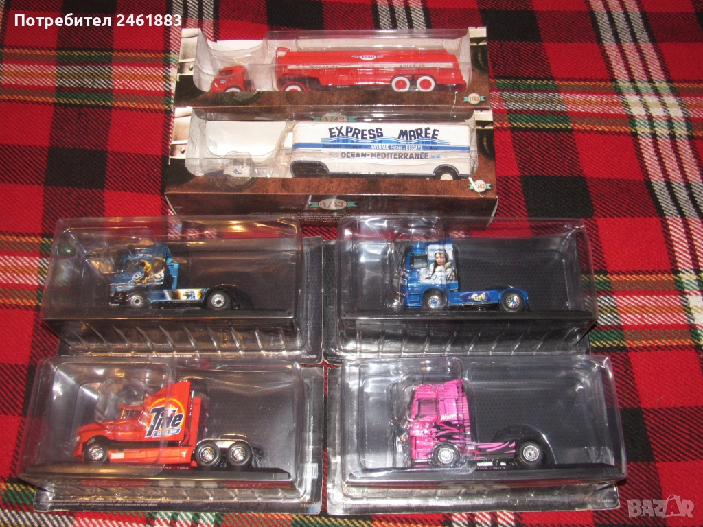1/43 метални колекционерски колички/камиони Hachette 6 броя, снимка 1