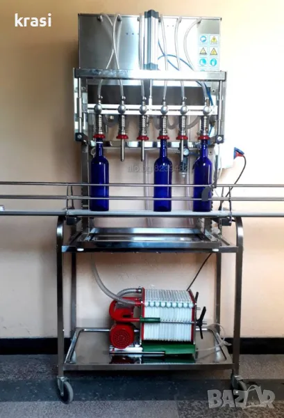 Пълначна/Дозираща машина с 6 игли/дюзи за Вино, Мляко, Сок, Олио, Оцет, снимка 1