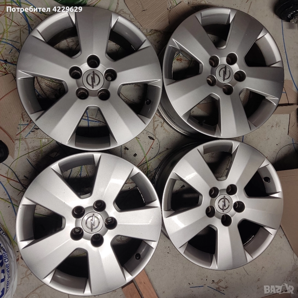 Оригинални алуминиеви джанти Opel 5x110 - 16 цола., снимка 1