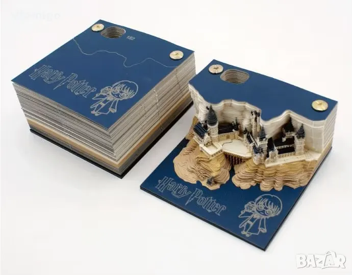 3D Куб за бележки Omoshiroi – Хари Потър: Хогуортс, снимка 1