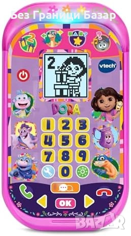 Нов VTech Dora Adventure Calls детски интерактивен телефон играчка дете подарък, снимка 1