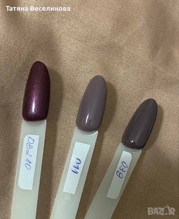 Три броя гел лак за нокти, снимка 1