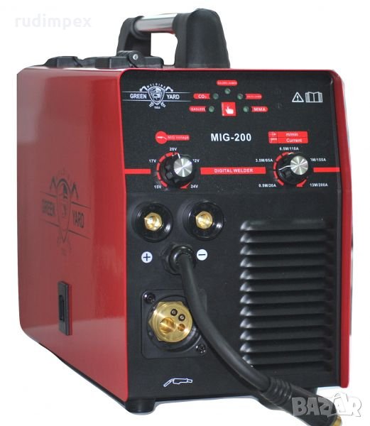 3 в 1 MIG/MMA - 200А - Електрожен +Телоподаващо Инверторно устройство -Газово и Безгазово заваряване, снимка 1