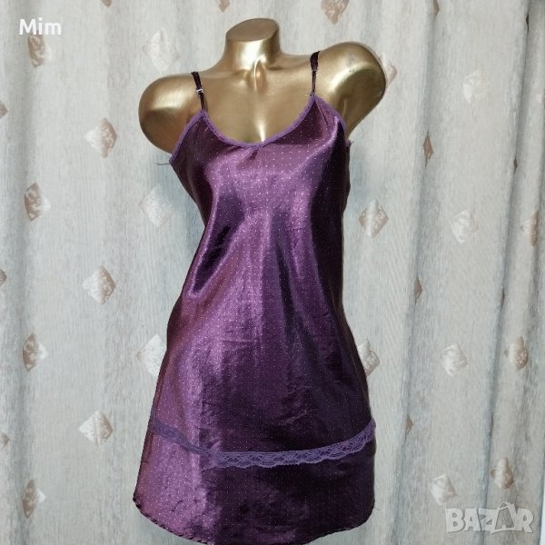  jolinesse S/M Сатенена нощница бордо, снимка 1