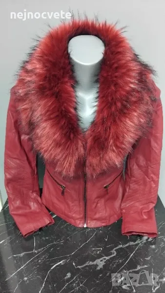 Дамско яке естествена кожа , снимка 1