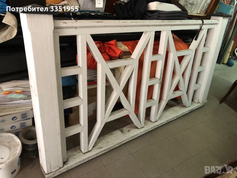 Красиво дървено пано ограда, снимка 1