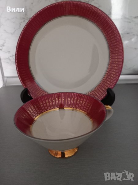 Колекционерски чаша за кафе/чай с десертна чинийка, снимка 1