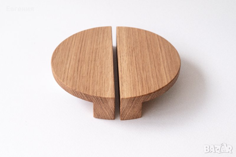 Полукръгла Мебелна Дръжка от Дъб масив, снимка 1