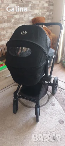 чисто нов бебешки зимен кош Cybex Priam в черен цвят, снимка 2 - Детски колички - 56021381
