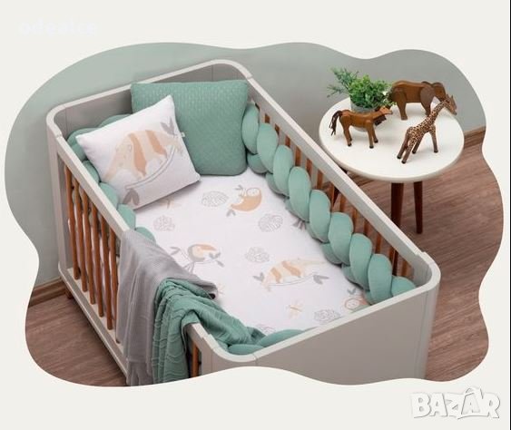 Обиколник тип "плитка" уникален / 100% памук цветове по избор!, снимка 2 - Спално бельо и завивки - 36878178