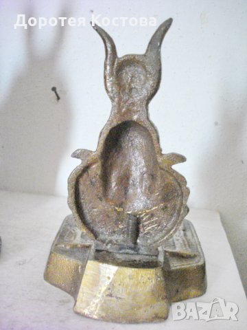 Стар бронзов пепелник Египет, снимка 3 - Антикварни и старинни предмети - 29286511