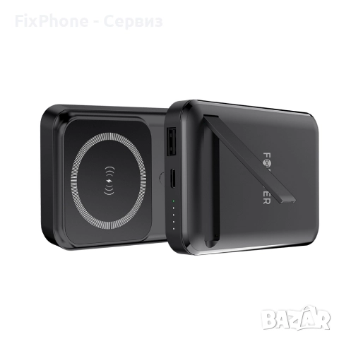 Външна батерия Power Bank 10000 mAh Forever MATB-100, PD QC 22.5W, магнитна с MagSafe, Черна , снимка 3 - Външни батерии - 52566388