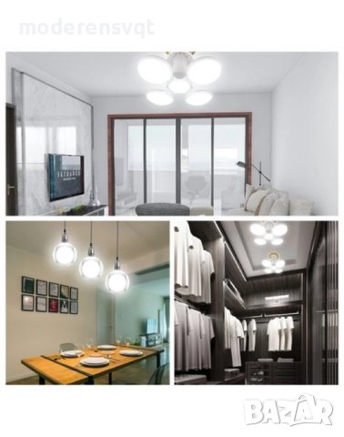 Сгъваема LED лампа с форма на топка 40W, 7200K, стандартна фасонка E27, снимка 5 - Лед осветление - 42692515