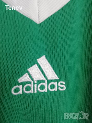 Adidas страхотна зелена оригинална тениска фланелка Адидас размер L, снимка 3 - Тениски - 36989245