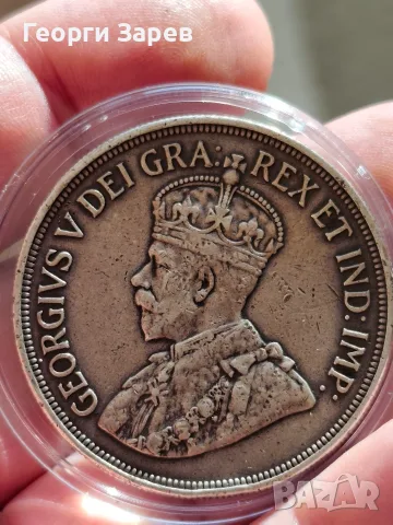 45 пиастра 1928 год, Кипър, сребро 28.27 гр, проба 945/1000