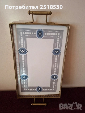 Стар порцеланов поднос, снимка 2 - Антикварни и старинни предмети - 53149773