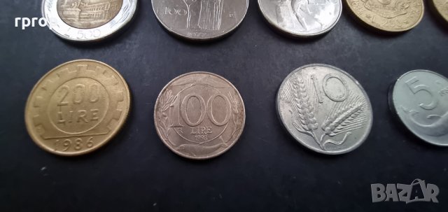Монети. Италия. Италиански лири. 10 бр., снимка 4 - Нумизматика и бонистика - 37772865