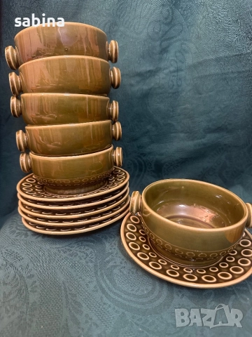 6 броя купички 350 мл с подложни чинийки, снимка 8 - Сервизи - 52864186