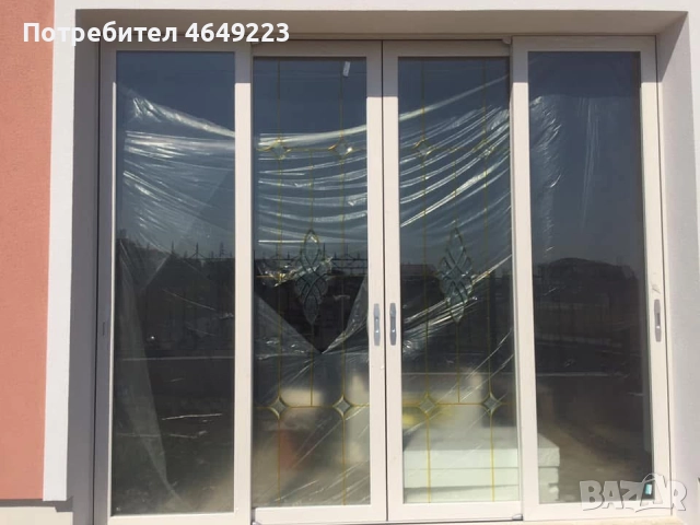 витраж стъклопакет с орнаменти по стъклата за къща 