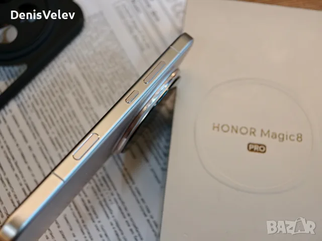 Като НОВ! Honor Magic 8 Pro Sunrise Gold Гаранция Yettel, снимка 6 - Huawei - 56294908