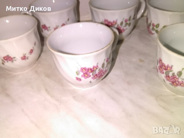 Сервиз от по 6 чаши  2 броя на Изида порцелан нови и използвани обем 150млл и 100млл, снимка 14 - Сервизи - 42795132