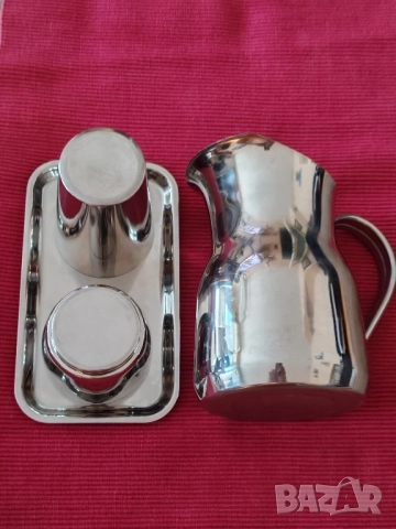 Комплект, сервиз 4 части неръждаема стомана, Cilio, Германия. , снимка 6 - Сервизи - 51493837