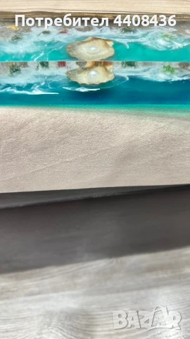 Дъска от епоксидна смола и орех , снимка 2 - Други стоки за дома - 51152433