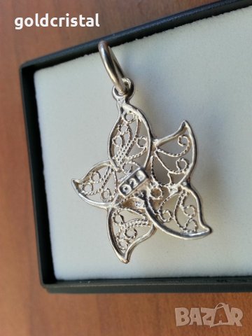 Сребърна висулка медальон , снимка 3 - Антикварни и старинни предмети - 42770944