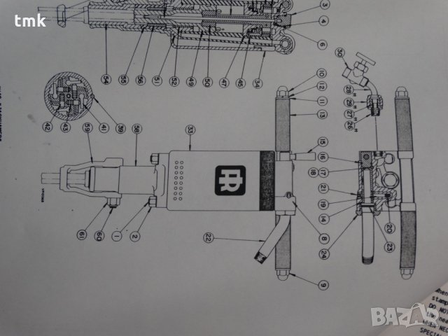 Пневматичен къртач Ingersoll-Rand Jackhammer JH40, снимка 11 - Други инструменти - 29532858