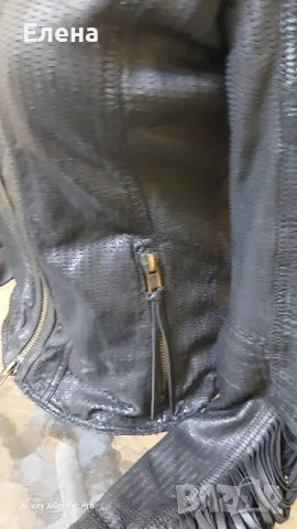 Яке TRUE-BORN. Естествена кожа. размер S., снимка 4 - Якета - 49744286