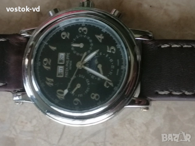 PATEK PHILIPE GENEVE AUTOMATIC МЪЖКИ РАБОТЕЩ , снимка 8 - Антикварни и старинни предмети - 53295320