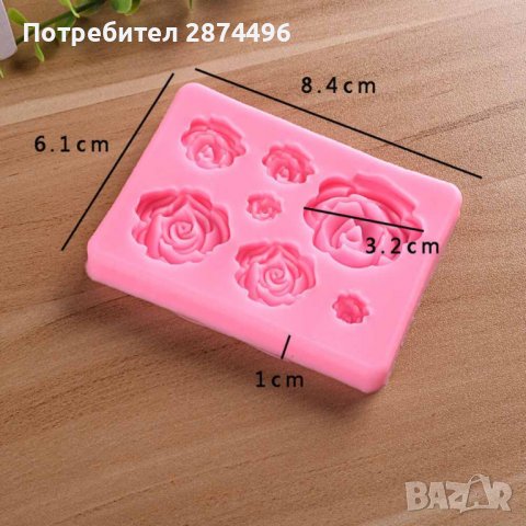 3799 Молд с рози, снимка 6 - Форми - 39009051