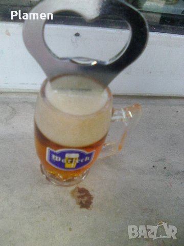 Отварачка за бира под формата на халба пълна с бира., снимка 2 - Колекции - 37188154