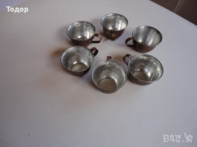 Меден бакърен сервиз чашка чашки меден съд, снимка 4 - Сервизи - 50472035