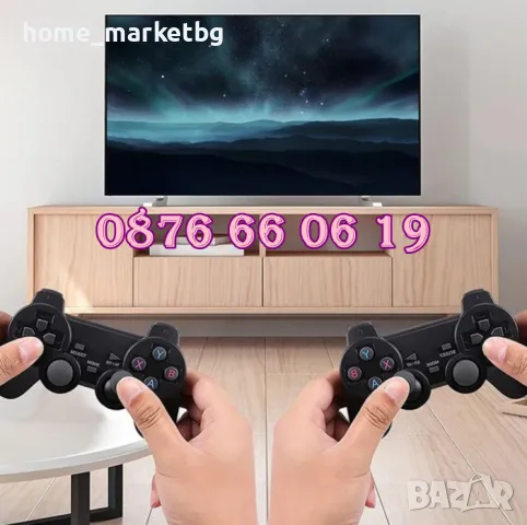 Безжична ретро конзола GAME STICK HD с 10000 игри и два джойстика, телевизионна игра, снимка 2 - Други игри и конзоли - 48351457