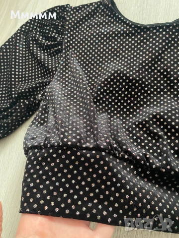 Блузка H&M S, снимка 4 - Корсети, бюстиета, топове - 52648679