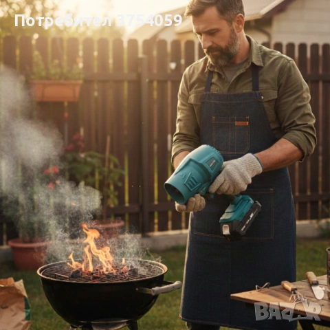 Акумулаторна турбо духалка 36V – Мощен въздушен пистолет с 2 батерии 8Ah и куфар, снимка 2 - Куфари с инструменти - 53099123