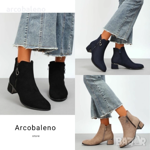 Дамски боти на ток, 3цвята 