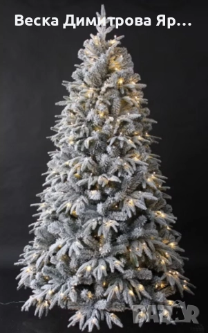 Коледна елха с вградени лампички по връхчетата, снимка 3 - Декорация за дома - 52658734
