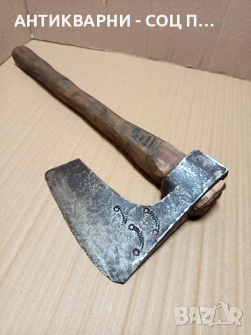 Соц Стара Ръчно Кована Голяма Брадва. Номер 578., снимка 2 - Антикварни и старинни предмети - 53168696