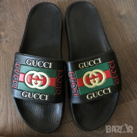Оригинални чехли Gucci – Черни