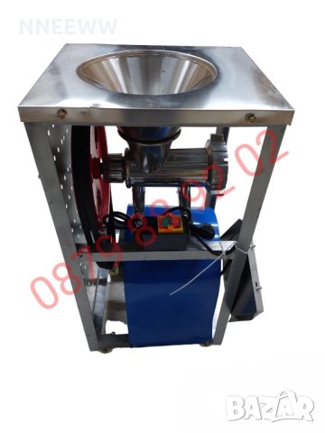 Алуминиева месомелачка №32 с колела, мелачка за месо с мотор и стойка, снимка 7 - Месомелачки - 42467765