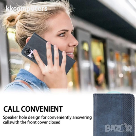 Realme 14 5G / 14T 5G Retro Texture Wallet Калъф и Протектор, снимка 11 - Калъфи, кейсове - 50652823