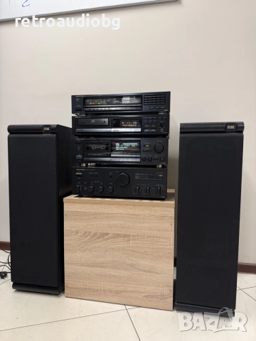 🔊Ретро аудио сет ONKYO - Усилвател, CD плеър, триглав дек и тунер + колони🔉, снимка 2 - Аудиосистеми - 56019027