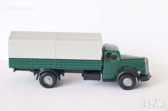 WIKING H0 1/87 MERCEDES КОЛИЧКА КАМИОН МОДЕЛ, снимка 4 - Колекции - 52948015