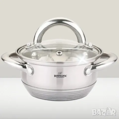 Тенджера Bohmann BH 70212, 0.7л./ 1л, неръждаема стомана, снимка 2 - Съдове за готвене - 48924678