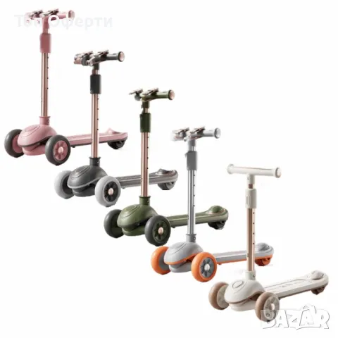 Музикална сгъваема детска тротинетка, снимка 1