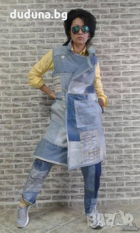 Див и як дамски елек дънков на duduna.bg!, снимка 2 - Елеци - 35035912